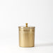 Ribbed Canister with Lid Gold-Canisters