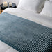 Ribbed Sherpa Fleece Blanket - Duck Egg