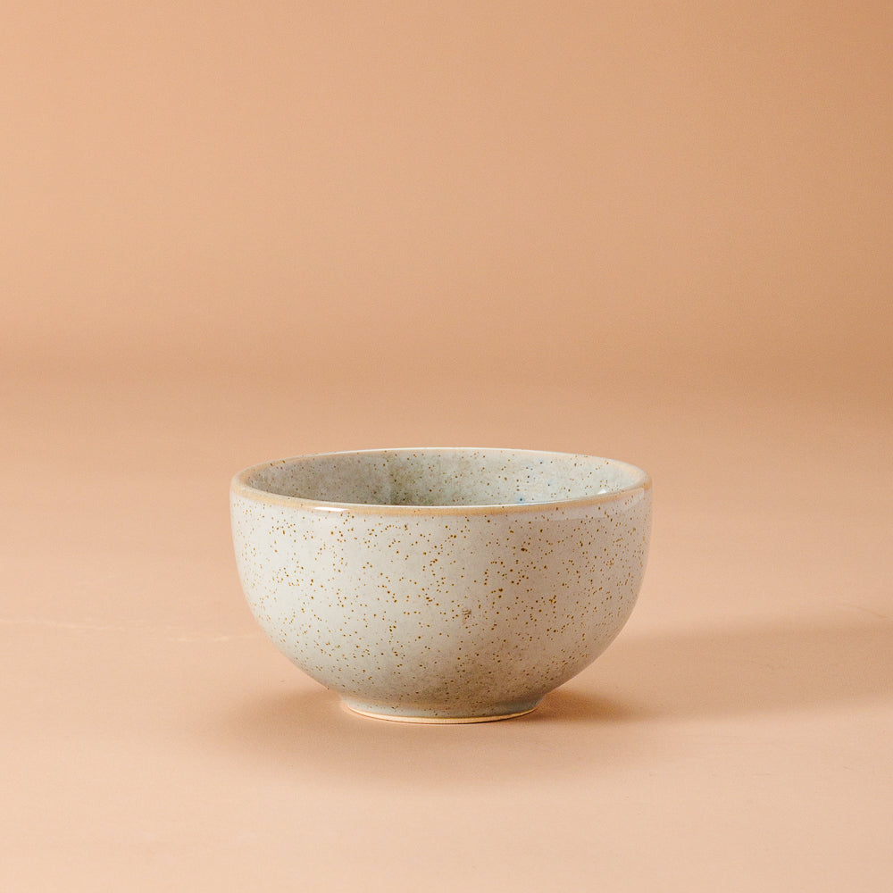 Rimmed Stoneware Bowl Blue Grey-Bowls