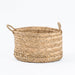 Round Seagrass Basket with Loop Handle-