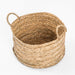 Round Seagrass Basket with Loop Handle-