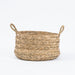 Round Seagrass Basket with Loop Handle-