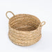 Round Seagrass Basket with Loop Handle-