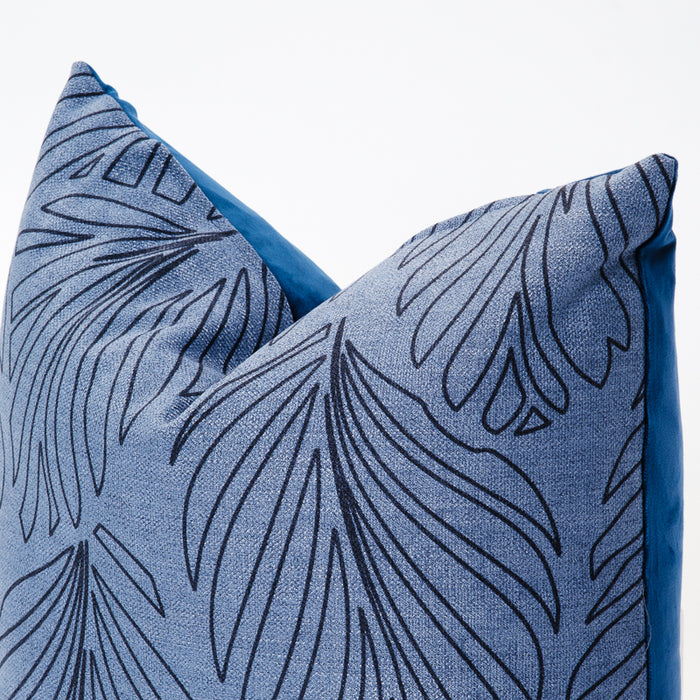 Nest Collection Printed Scatter - Indigo Leaves