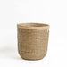 Seagrass Weave Round Basket - Black/Natural-Basket