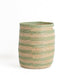 Seagrass Weave Round Basket - Natural/Stripe-Baskets