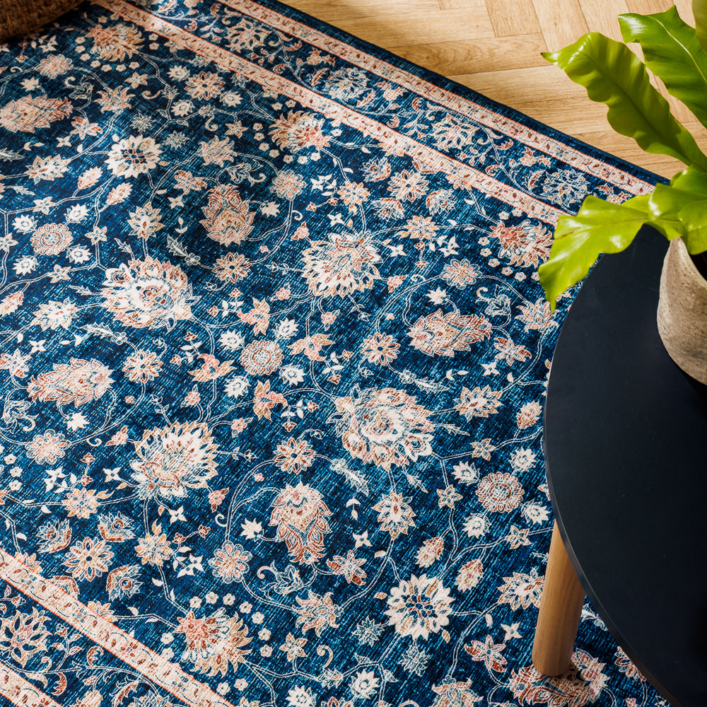Silkwhisper Printed Carpet Indigo Eclipse-Carpets/Rugs