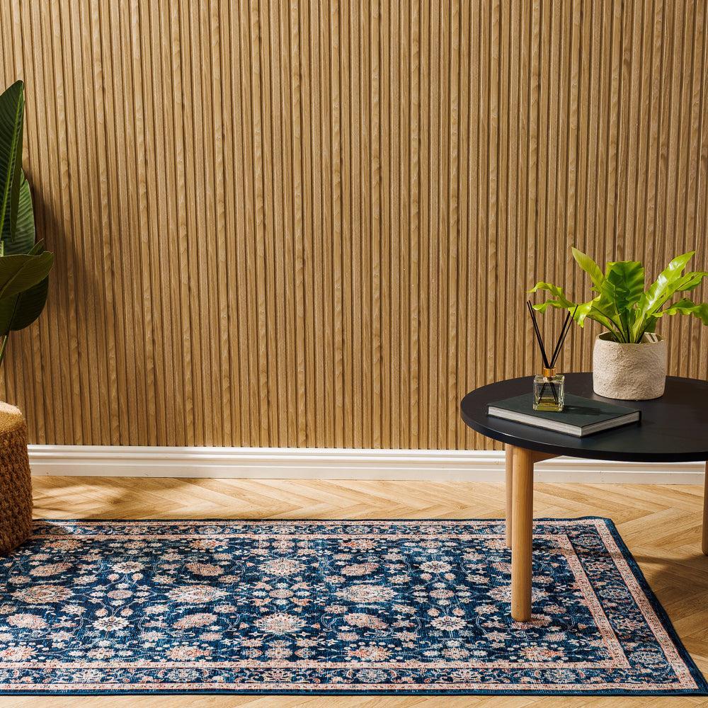 Silkwhisper Printed Carpet Indigo Eclipse-Carpets/Rugs
