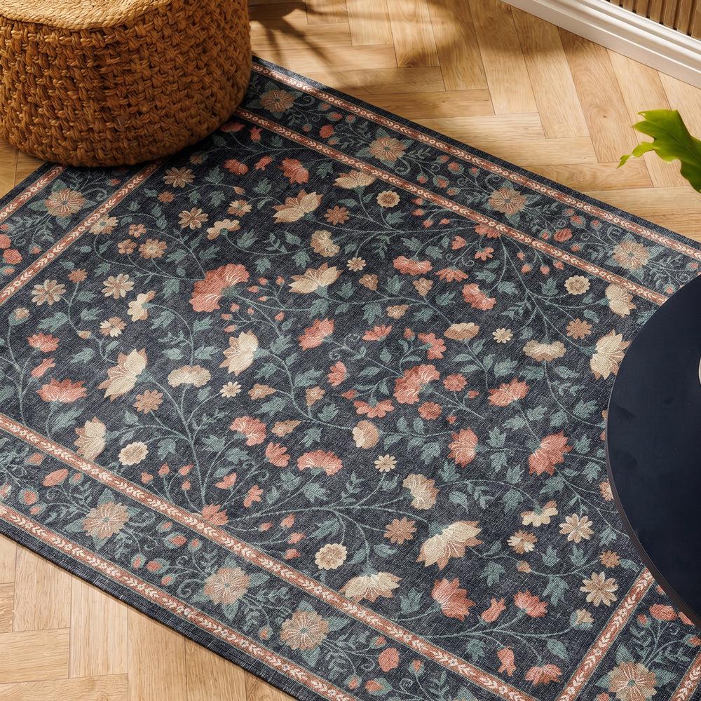 Silkwhisper Printed Carpet Midnight Bloom-Carpets/Rugs