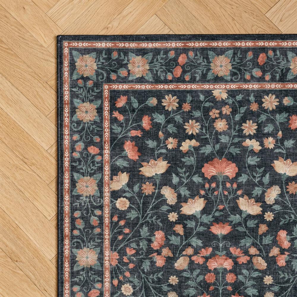 Silkwhisper Printed Carpet Midnight Bloom-Carpets/Rugs