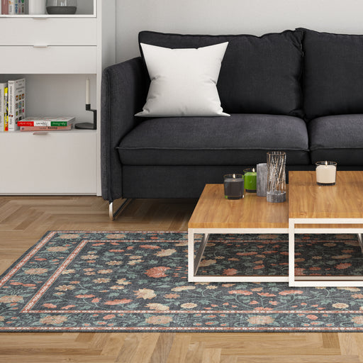 Silkwhisper Printed Carpet Midnight Bloom-Carpets/Rugs