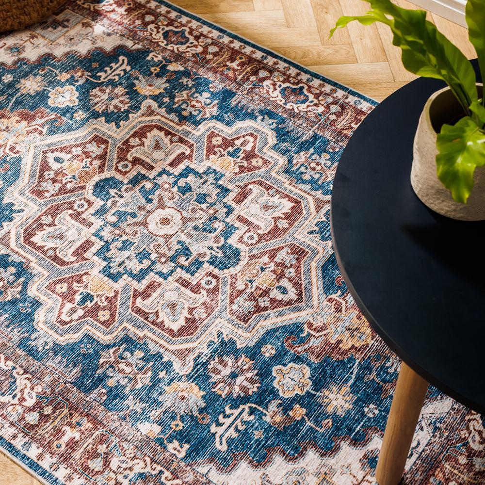 Silkwhisper Printed Carpet Terra Copper-Carpets/Rugs