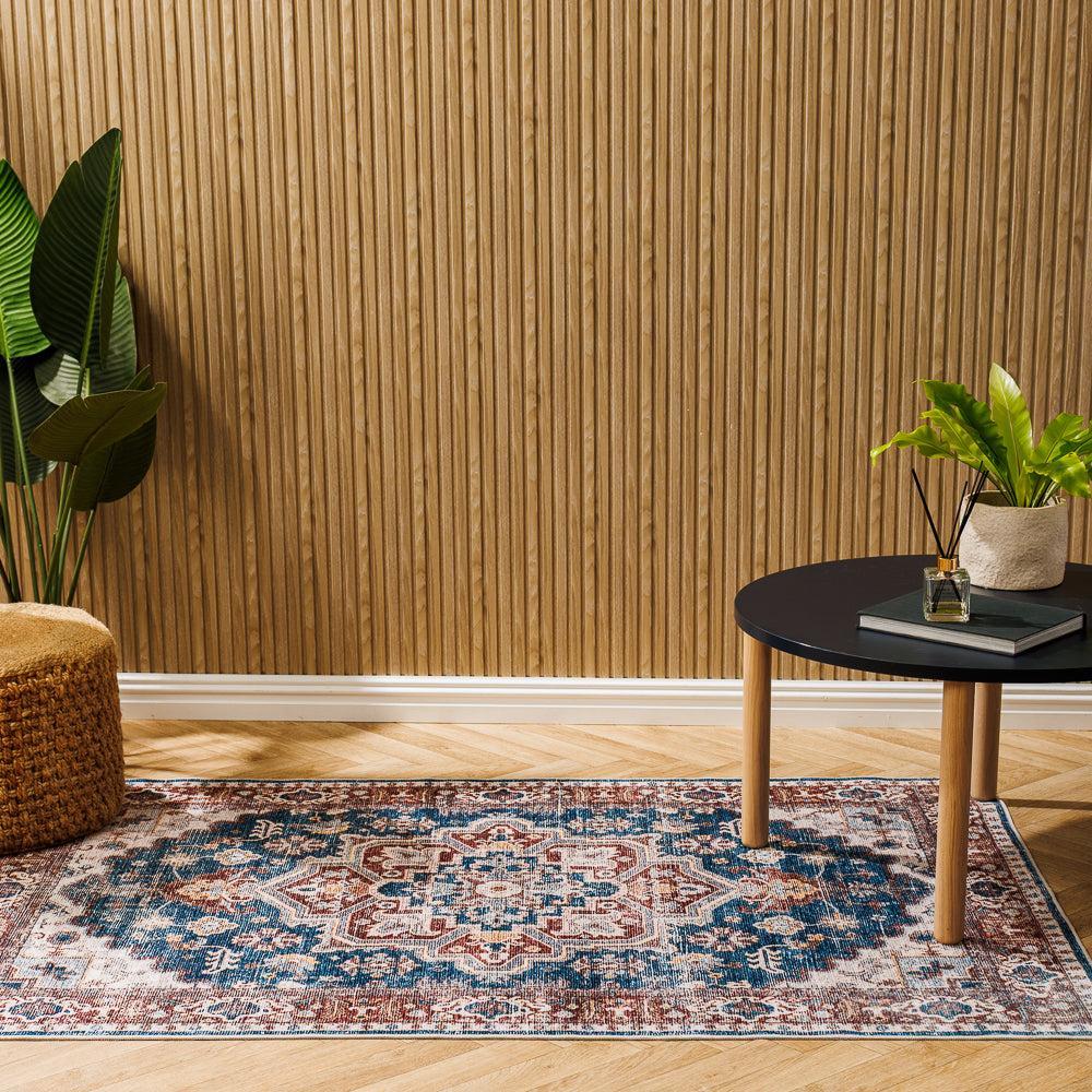 Silkwhisper Printed Carpet Terra Copper-Carpets/Rugs