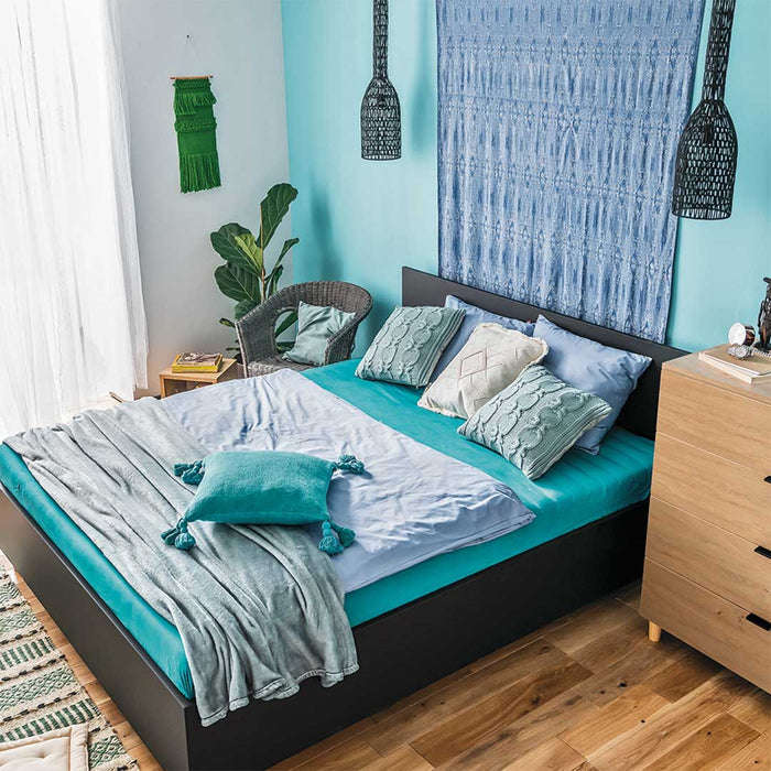 Simple Bed - Queen XL - Black-Beds & Bed Frames