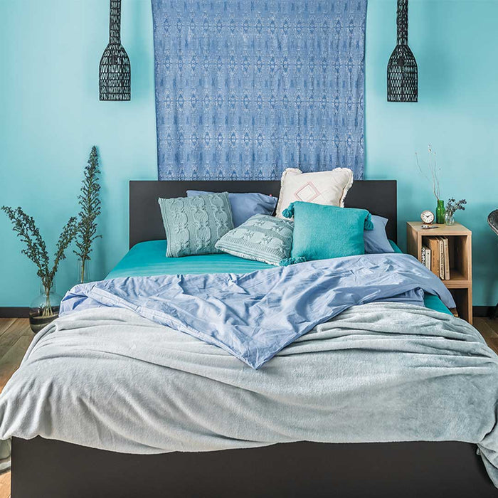 Simple Bed - Queen XL - Black-Beds & Bed Frames