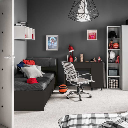 Simple Single Bed - Black