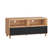 Simple TV Cabinet 120 - Oak & Black-Entertainment Centers & TV Stands