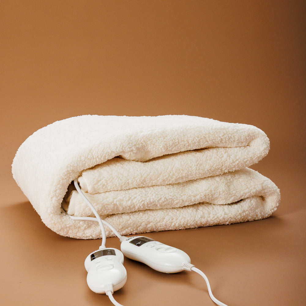 Snugfit Electric Blanket Fully Fitted Extra Length Sherpa Fleece with Elasticated Skirt-Electric Blankets