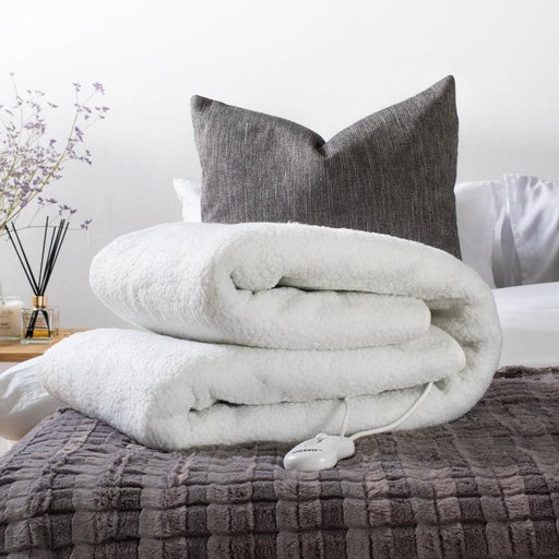 Snugfit Electric Blanket Sherpa Fleece Elasticated Straps