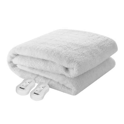 Snugfit Electric Blanket - Sherpa Fleece with Elasticated Straps-Electric blanket
