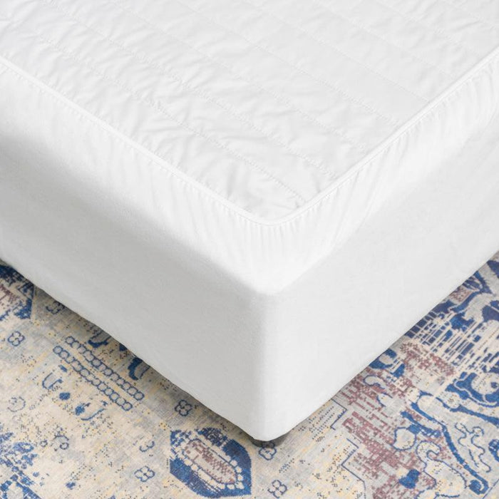 Snugfit Faux Suede Bed Base Wrap - White