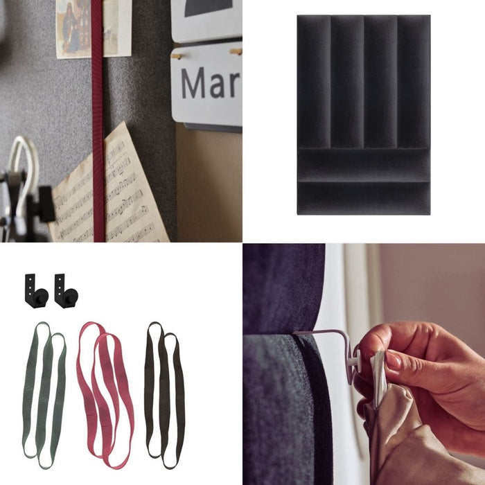 Soform Wall Panels Bundle - Black Velvet-Storage & Organization