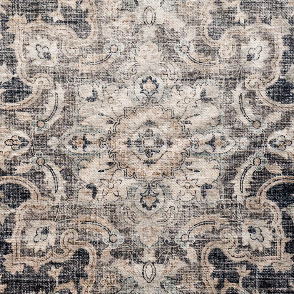 Softweave Printed Carpet Ash Fern-Carpets/Rugs