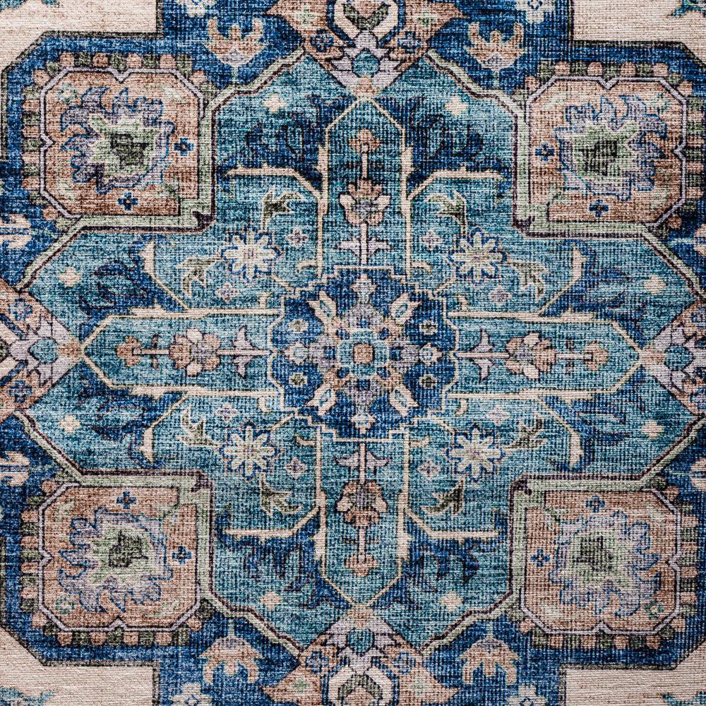 Softweave Printed Carpet Blue Lagoon-Carpets/Rugs