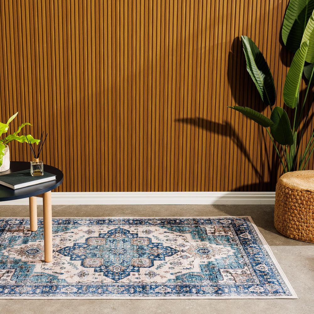 Softweave Printed Carpet Blue Lagoon-Carpets/Rugs
