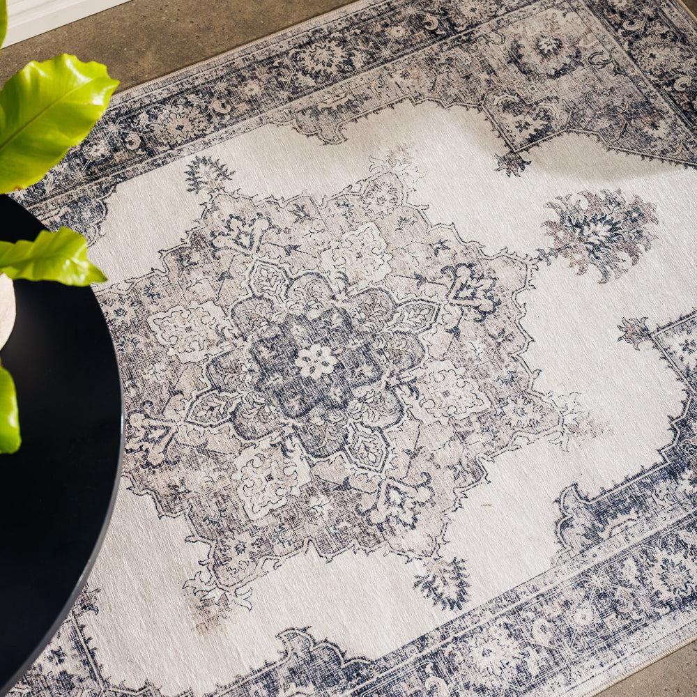 Softweave Printed Carpet Cloudstone Beige-Carpets/Rugs