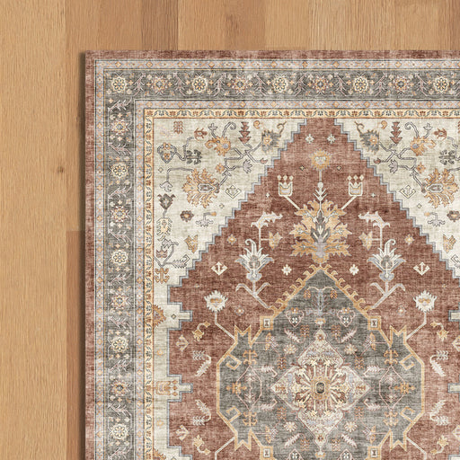 Softweave Printed Carpet Harvest Rust-Carpets/Rugs