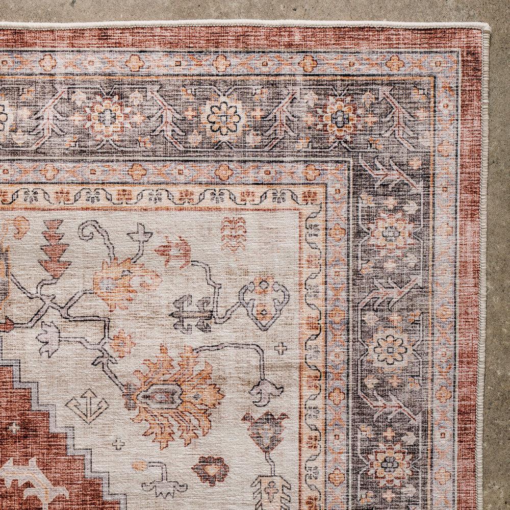 Softweave Printed Carpet Harvest Rust-Carpets/Rugs