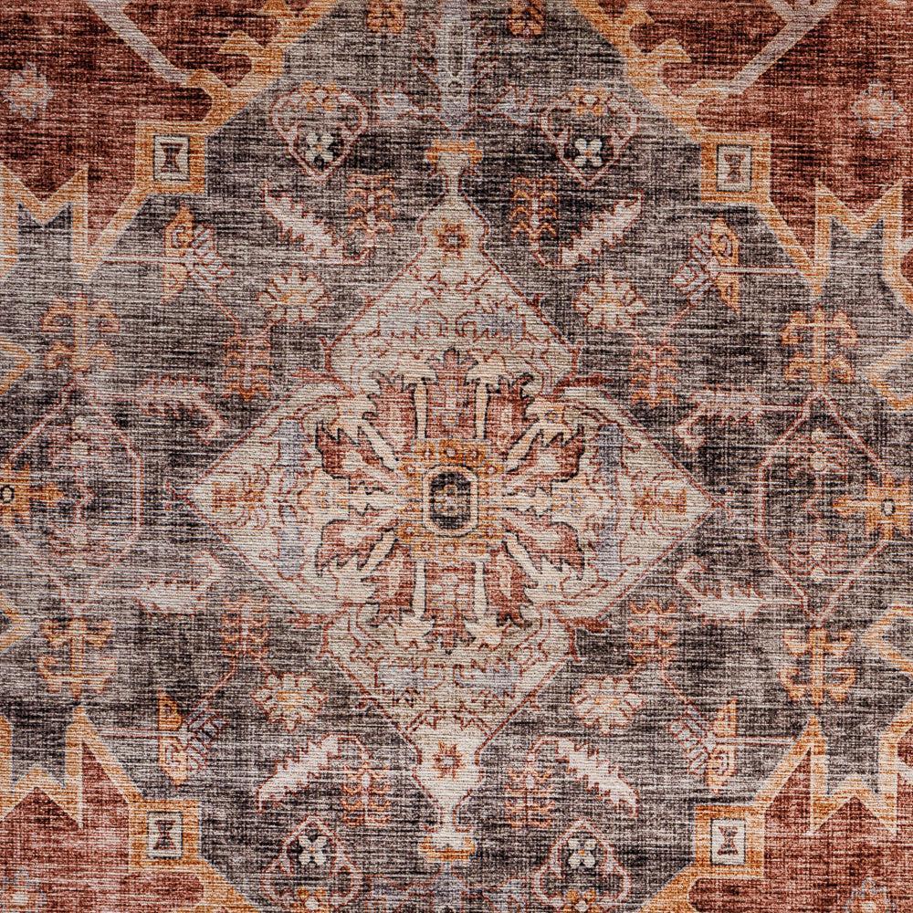 Softweave Printed Carpet Harvest Rust-Carpets/Rugs