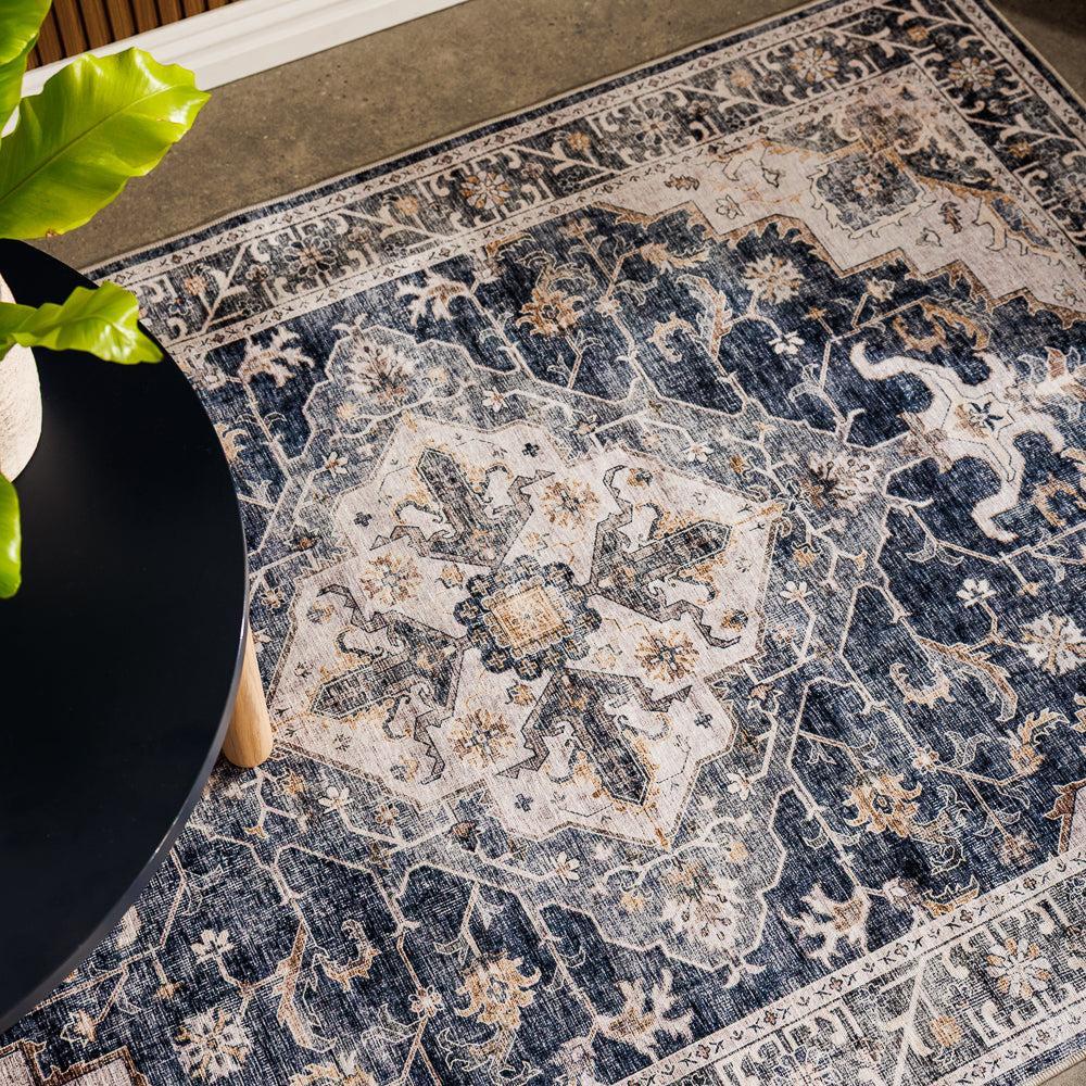Softweave Printed Carpet Lunar Blue Haze-Carpets/Rugs