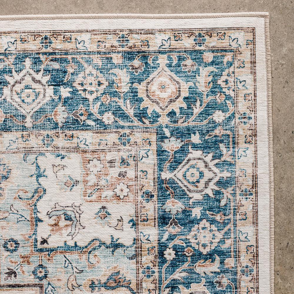 Softweave Printed Carpet Nordic Blue Grey-Carpets/Rugs
