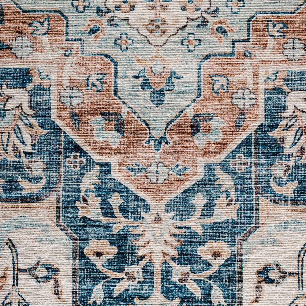 Softweave Printed Carpet Nordic Blue Grey-Carpets/Rugs