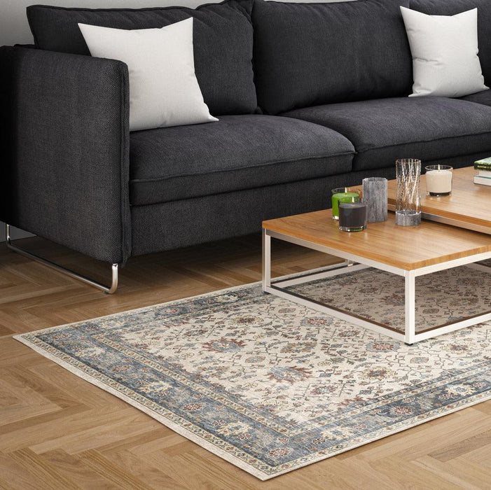 Softweave Printed Runner Ivory Dream-Carpets/Rugs