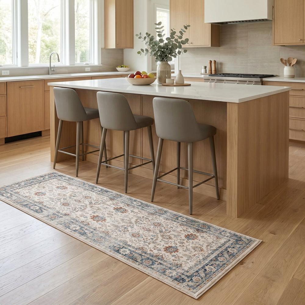 Softweave Printed Runner Ivory Dream-Carpets/Rugs