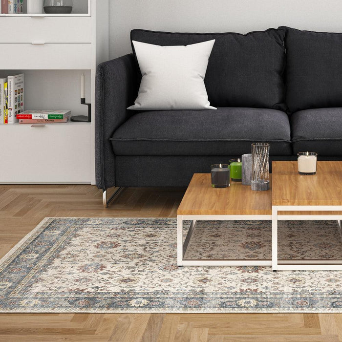 Softweave Printed Runner Ivory Dream-Carpets/Rugs