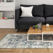 Softweave Printed Runner Navy Blossom-Carpets/Rugs