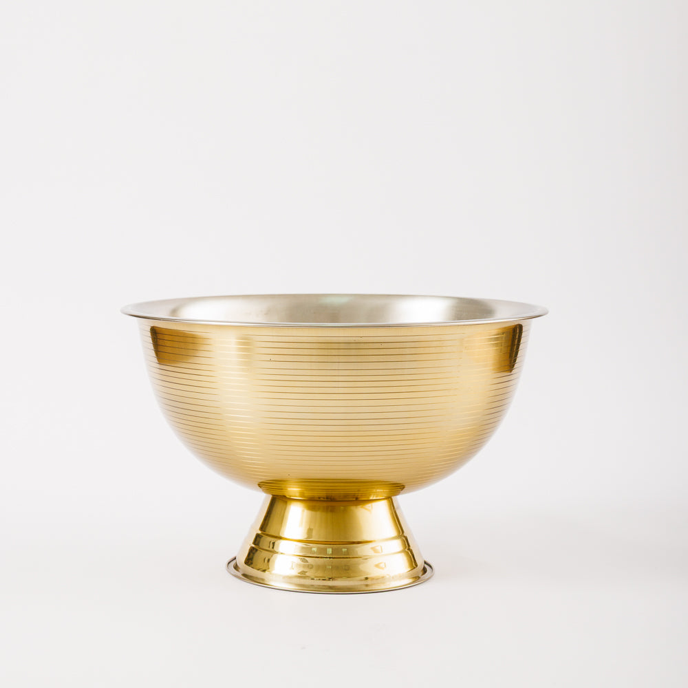 Stainless Steel Footed Champagne Cooler Gold-Bar Accessories