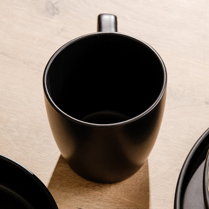 Stoneware Mug - Black-CERAMIC