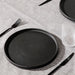 Stoneware Rimmed Dinner Plate - Black-CERAMIC