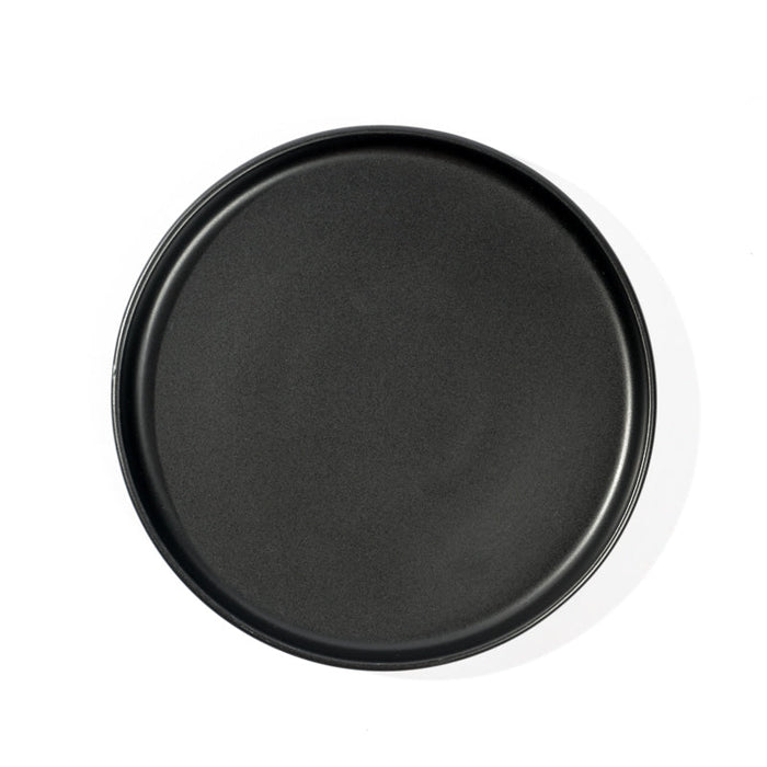 Stoneware Rimmed Side Plate - Black-CERAMIC