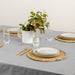 Stripe Tablecloth Silver (8 Seater)-Serveware