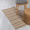Striped Box Rug Beige (60x120cm)