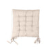Striped Chair Pad - Beige-SCATTER