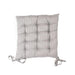 Striped Chair Pad - Grey