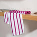 Striped Dishcloths - Maroon 2 pack-DISHCLOTH