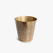 Tapered Bin - Textured Brass-Bathroom Accessories
